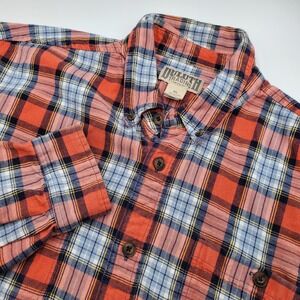 Duluth Trading Co Flannel Plaid Button Down Shirt Long Sleeve Men XL Cotton